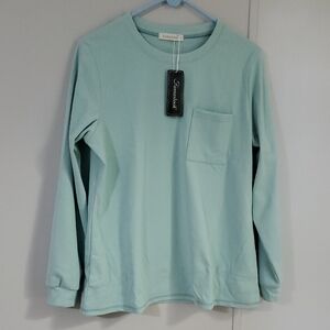 (FANTASLOOK) Light Green Pocket Tee